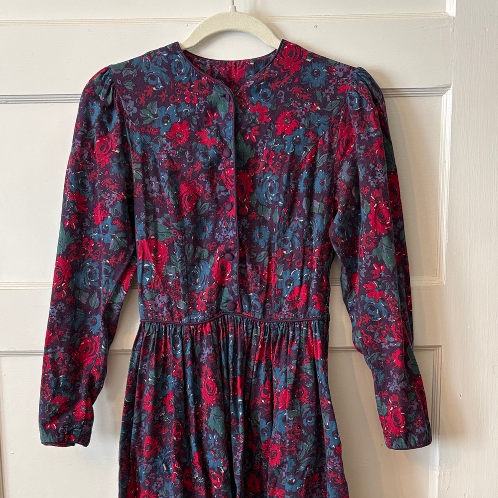 RARE Vintage Laura Ashley Floral Dress
